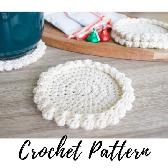 Crochet Cup Coaster, Crochet Pattern, Instant PDF Download