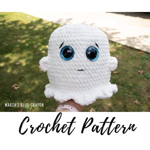 Crochet Ghost Plushie Pattern, Ghost Amigurumi Pattern PDF Download