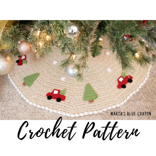 Crochet Pineapple Christmas Tree Skirt Pattern Etsy