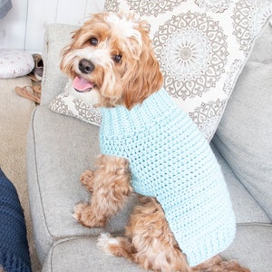 Crochet Pattern Dog Sweater Sizes XS-XL PLUS Custom Fit Tutorial image 5