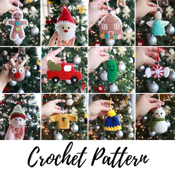 PomPom Christmas Decorations Crochet pattern by Just Lillibit Toys