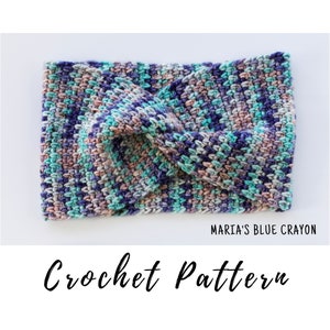 Twisted Crochet Ear Warmer Pattern, Crochet Headband Pattern, Crochet Ear Warmer Headband, Simple Crochet Ear Warmer Pattern