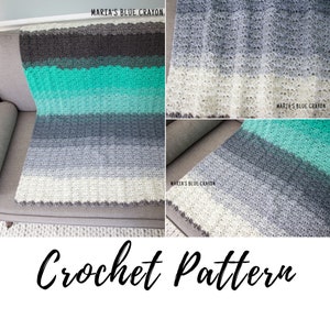 Crochet Blanket Pattern, Baby, Toddler, Lapghan, Twin, Queen, King sizes, PDF Download