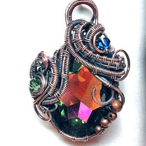 Raindrops on Roses - Wirewrap, wireweave with weave tutorial