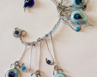 Peacock Ear CuffTutorial, with weave tutorial and LOS instructions