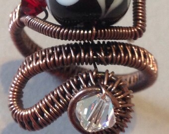 Adjustable ring tutorial, with weave tutorial and LOS instructions