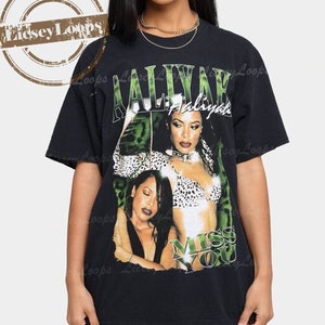 Fan Gift Vintage Shirt Unisex T-Shirt Sweatshirt Hoodie Vintage Aaliyah Sport Shirt Rapper Shirt Shirt For Man Woman