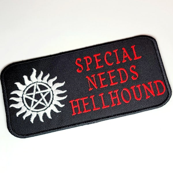 Supernatural theme patch for backpack, dog vest and gear or anything of your choice! - On hook and loop, sew on or iron on