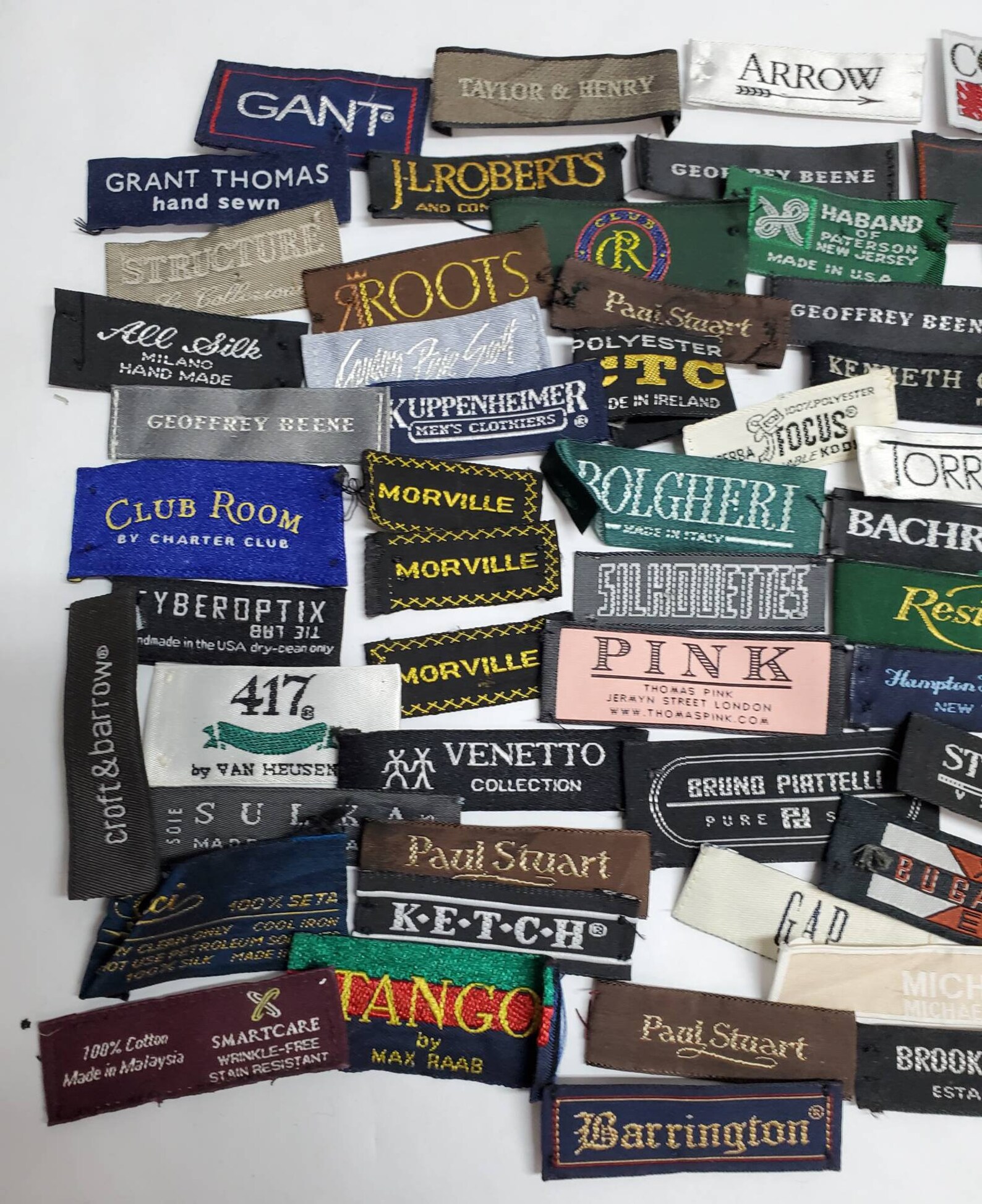 60 Fabric clothing labels tags vintage fabric tags Name Etsy