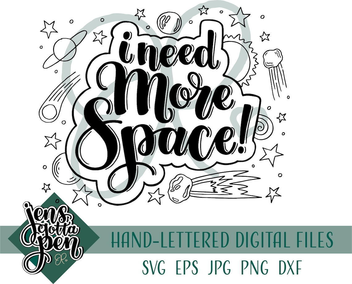 Kids Space Svg Ready to Cut for Cricut, Outer Space Instant Digital ...