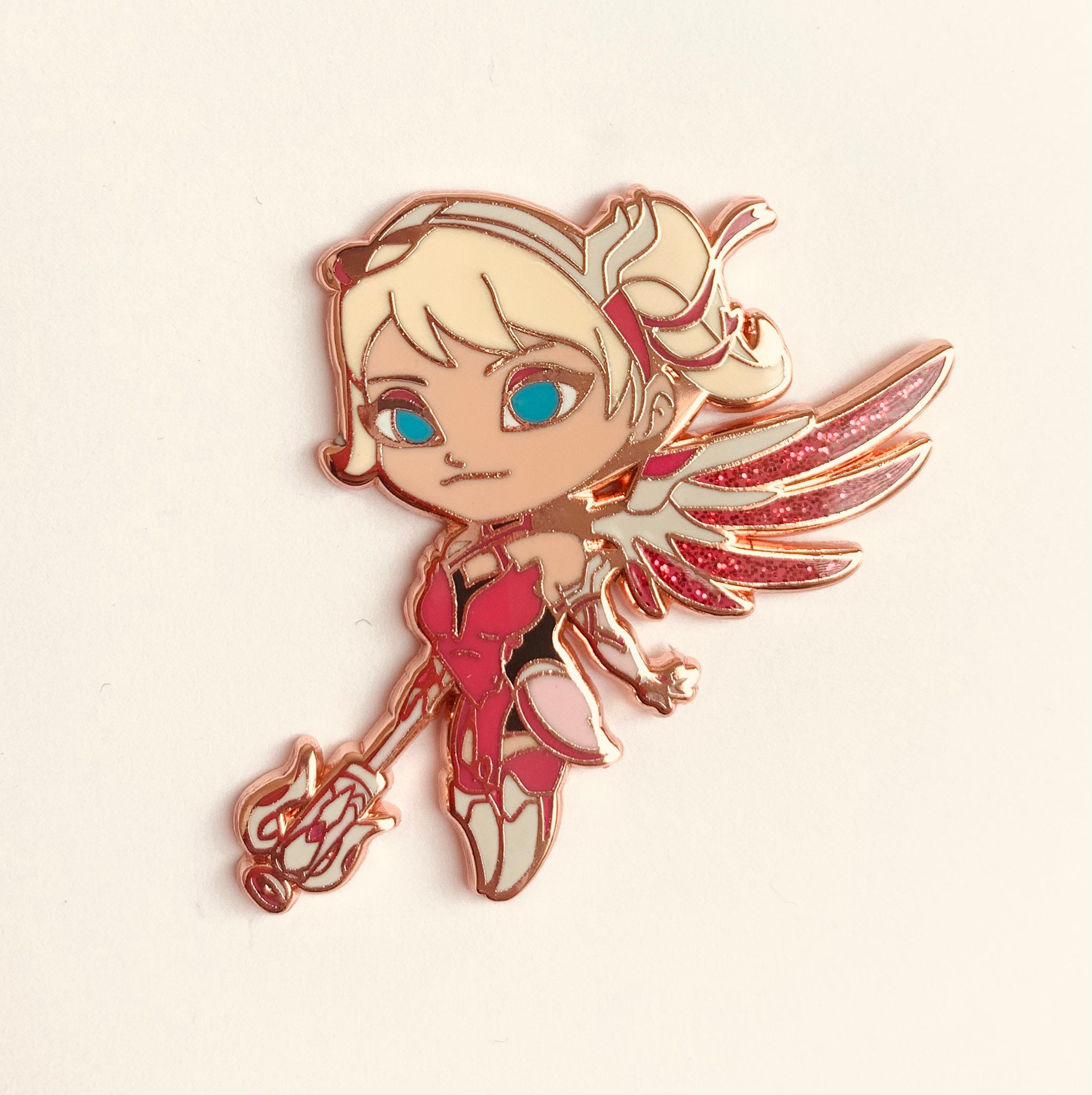EDICION LIMITADA Pink Mercy Overwatch Pin Pin de Esmalte Etsy