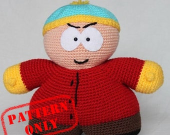 PATTERN ONLY! Eric Cartman South Park crochet pattern
