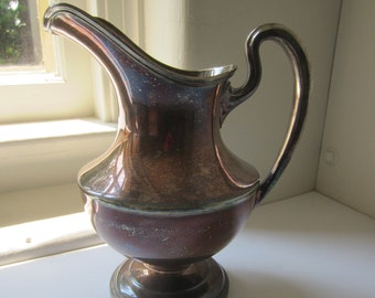 Vintage Reed And Barton Large Silver Plated Pitcher Vintage Silver Vase Home Decor