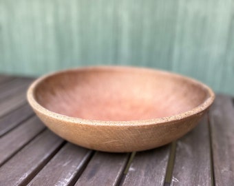 Primitive, Rustic Wooden Farmhouse Bowl