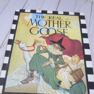 Vintage The Real Mother Goose Book Vintage Fairy Tales Blanche Wright Illustrator Vintage Children&#39;s Book 1982 Version Of Mother Goose