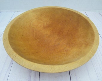 Vintage Wood Bowl Farmhouse Wood Bowl