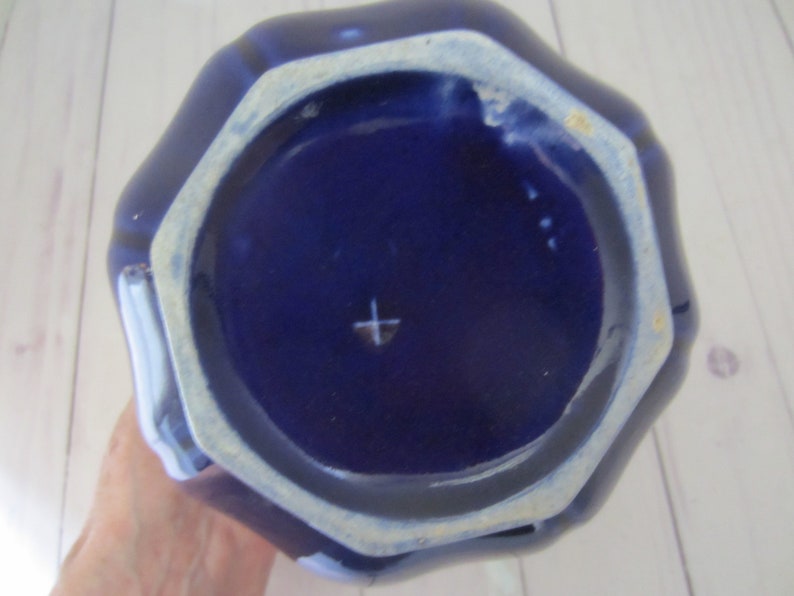 Vintage Navy Blue Small Pitcher image 4