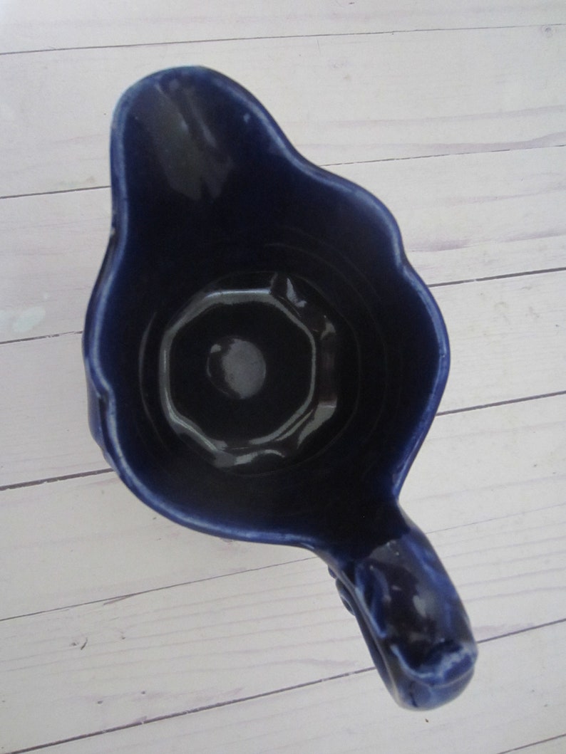 Vintage Navy Blue Small Pitcher image 6