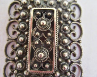 Vintage Filigree Style Necklace Pendant