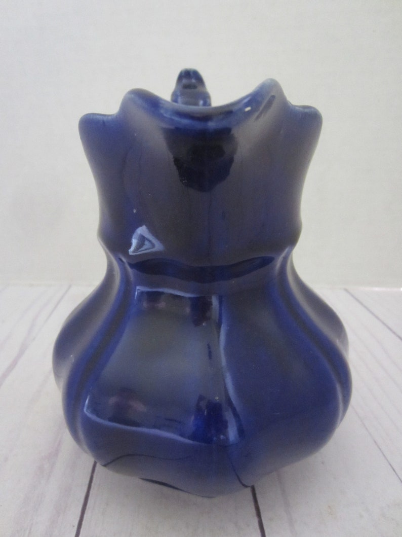 Vintage Navy Blue Small Pitcher image 7