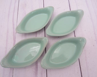 Vintage Green Salt Cellars Set Of Four Salt Cellars Chefsware USA