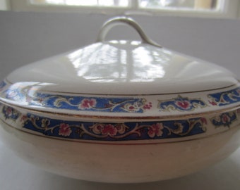 Vintage England Porcelain Casserole Dish With Lid John Haddock And Sons Porcelain Vintage China England China Serving Dish Fine Dining