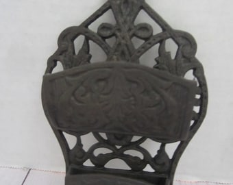 Vintage Cast Iron Match Holder