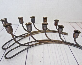 Vintage Silver Candle Holders Set Of Two Candle Holders