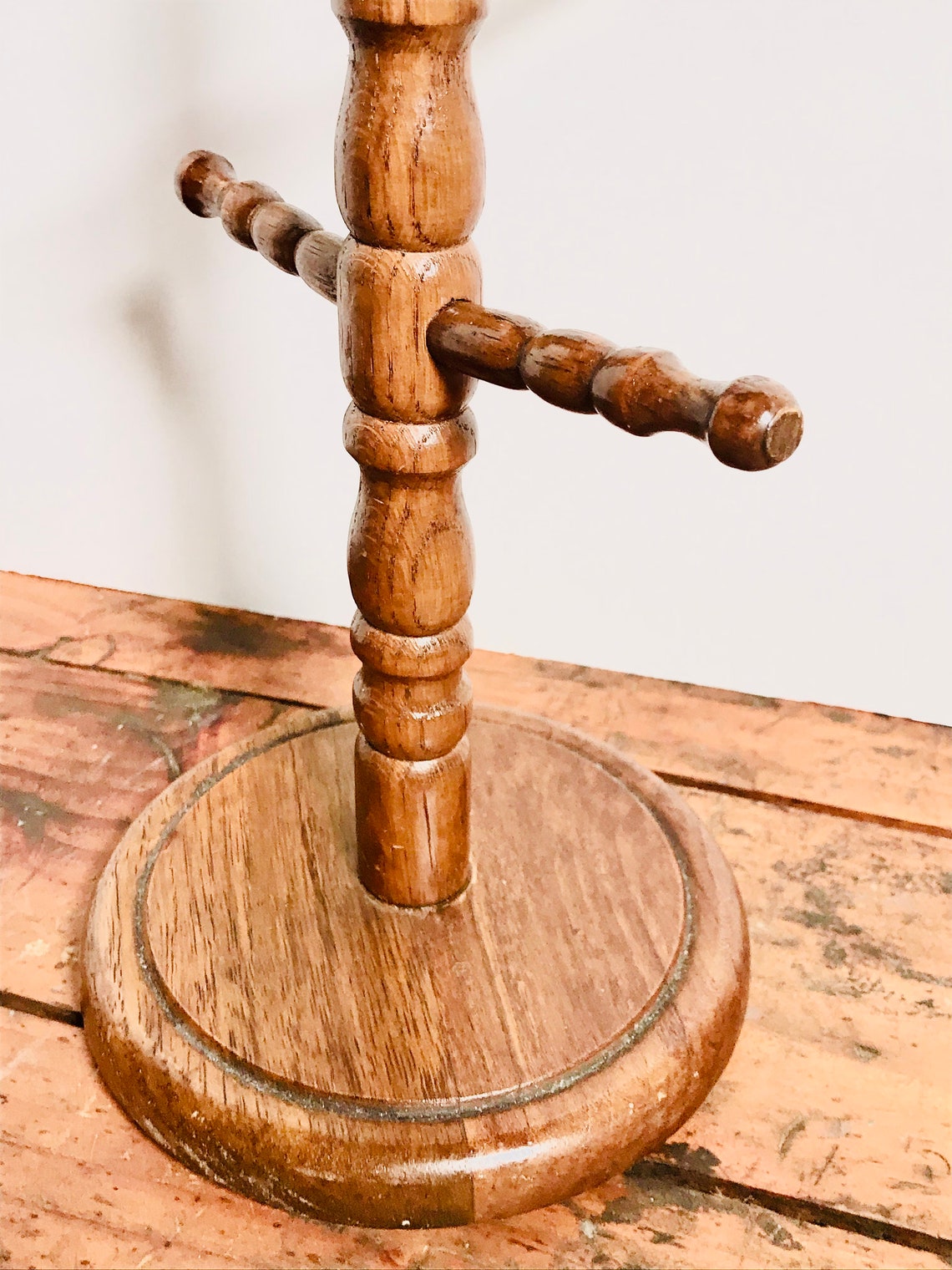 wooden mug rack