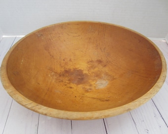 Antique Wood Bowl