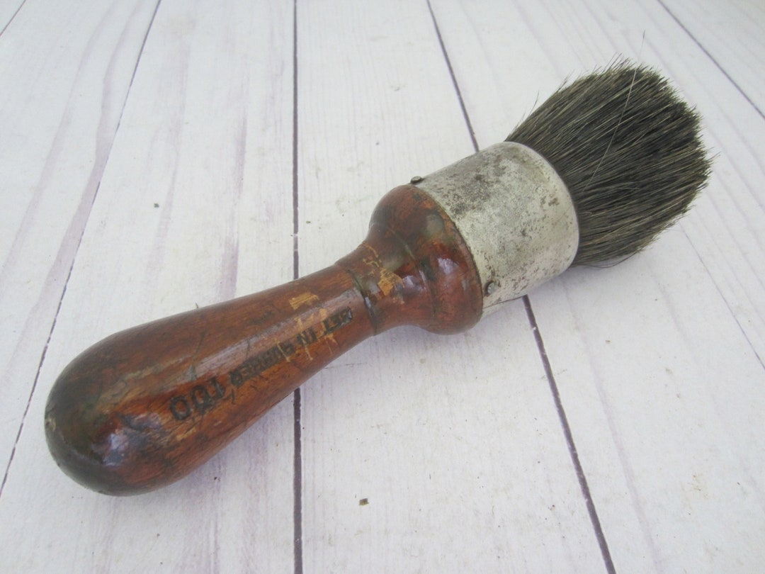 Vintage Set in Rubber 100 Shaving Brush Etsy