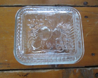 Vintage Covered Glass Refrigerator Dish