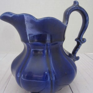 Vintage Navy Blue Small Pitcher image 8