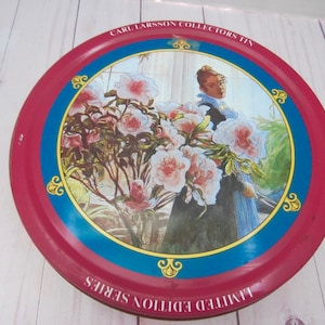 Vintage Swedish Tin Carl Larsson Collectors Tin Vintage Collectible Tin