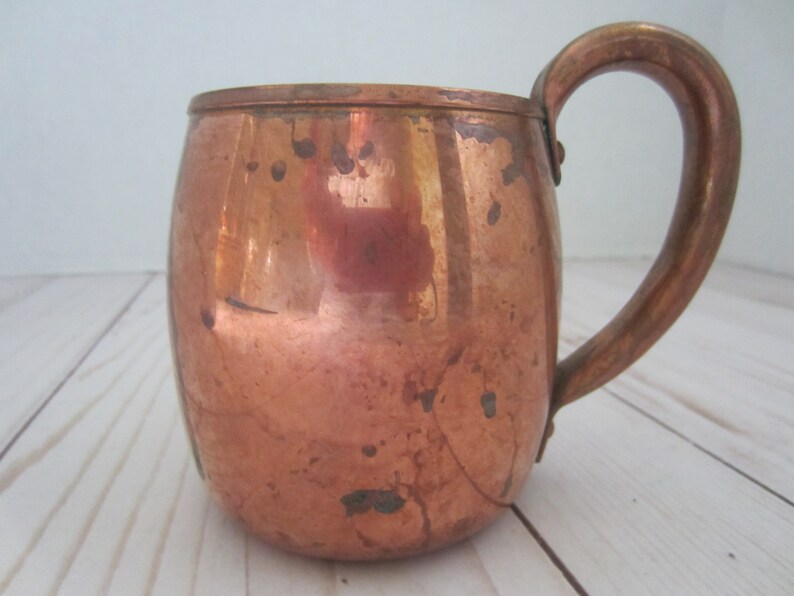 Vintage Copper Mug Rustic Copper Mug Copper Planter Boho Etsy