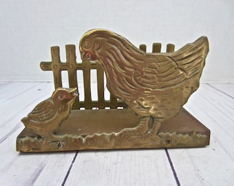 Vintage Brass Napkin Holder Vintage Letter Holder