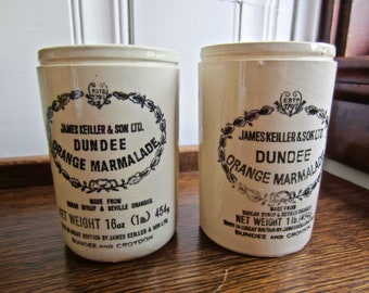 Antique Dundee Marmalade Crock Made In England