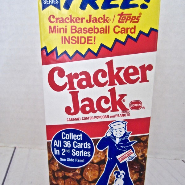 Vintage Cracker Jack Box Collectible Cracker Jack Box