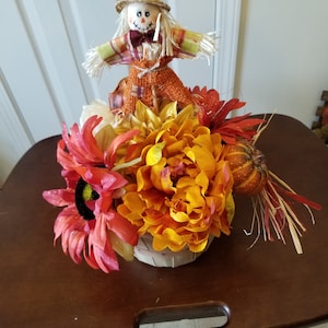 Autumn table arrangement,Harvest,Fall, scarecrow
