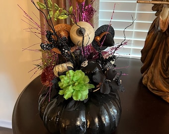Citrouille d'Halloween noire