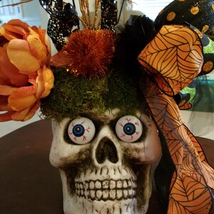 Halloween skull, table decor, skull pumpkin,Holiday