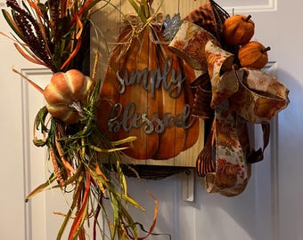 Couronne de vigne d'automne