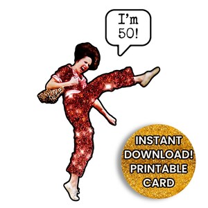 Digitale VERJAARDAGKAART Sally O Malley voor 50e Sally OMalley Im 50 grappig printidee voor 50e Molly Shannon SNL fan cadeau voor 50e verjaardag