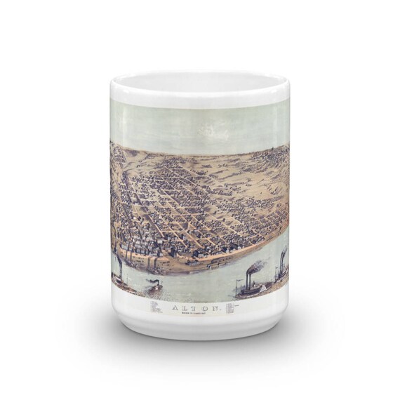 Coffee Mug - Alton Ill 1867 - Etsy