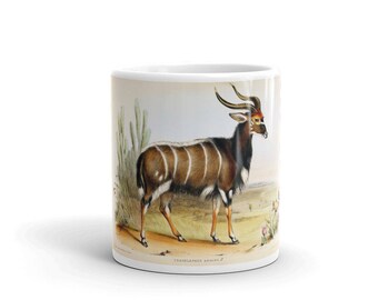Coffee Mug - Ceramic - Nyala Male Coffee Mug - Dish Washer safe.
