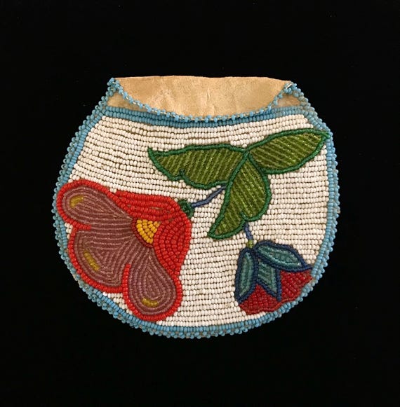 EXCEPTIONAL Vintage Native American Beaded Deersk… - image 2