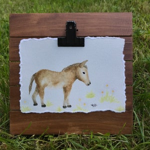 Watercolor Donkey Print