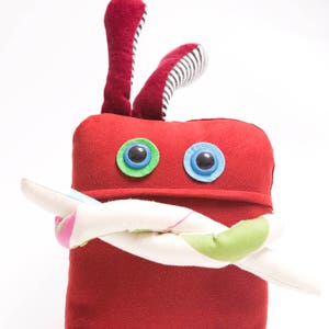 Stuffed monster Eliott, soft toy, cotton plush image 2