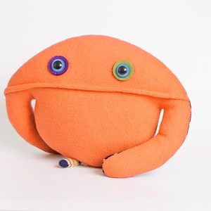 Bob, stuffed monster, easy grab ball, tactile, soft doudou, soft fabric ball image 1