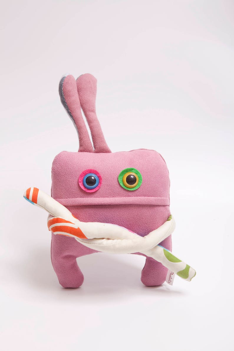 Eliott super soft monster, plushie stuffed animal, cotton plush toy image 3